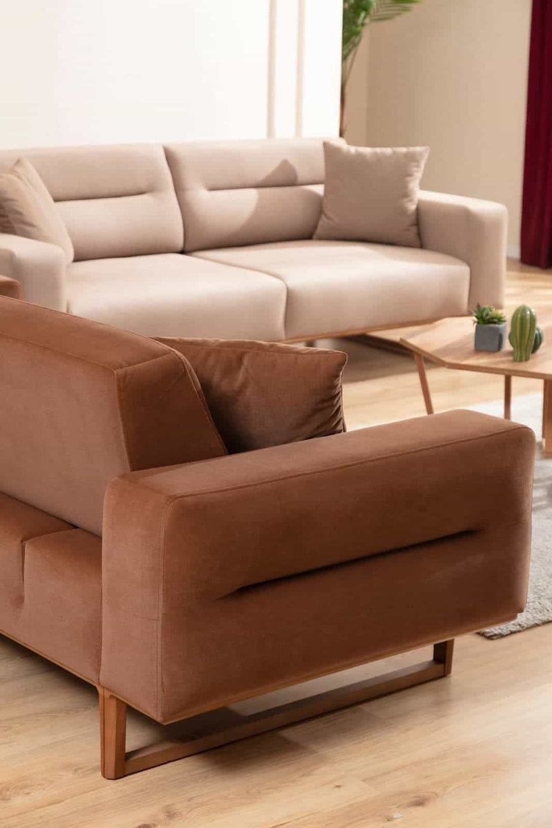 Lotus Sofa kanepe Napoli Üçlü Koltuk